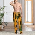 thumbnail image 5 of Uemuo Sunflowers 7 Pattern Men's Wide Leg Palazzo Lounge Pants with Pockets Light Weight Loose Comfy Casual Pajama Pants-Medium, 5 of 9