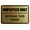 Black-Gold, variant on Employees Only Beyond This Point Sign - Small (Walnut)