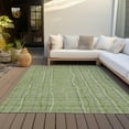 thumbnail image 6 of Addison Rugs Chantille Indoor/Outdoor Transitional Stripes Green Washable Rectangle Rug, 10' x 14', 6 of 6