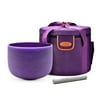 TOPFUND Pruple B Note Quartz Crystal Singing Bowl Crown Chakra 10 inch