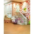 thumbnail image 1 of BSDHOME Polyester Stairs Cartoon Bears for Children Photography Backdrops Photo Props Studio Background 5x7ft, 1 of 2