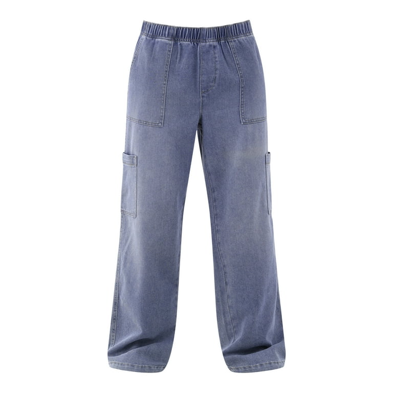 No Boundaries Wide Leg Utility Jeans, 30.5” Inseam, Women's No Boundaries Wide Leg Utility Jeans, 30.5” Inseam, Women's