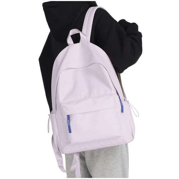 SUSHANG Student Backpack Solid Color Backpack for Men and Women Lightweight and Good Looking Backpack