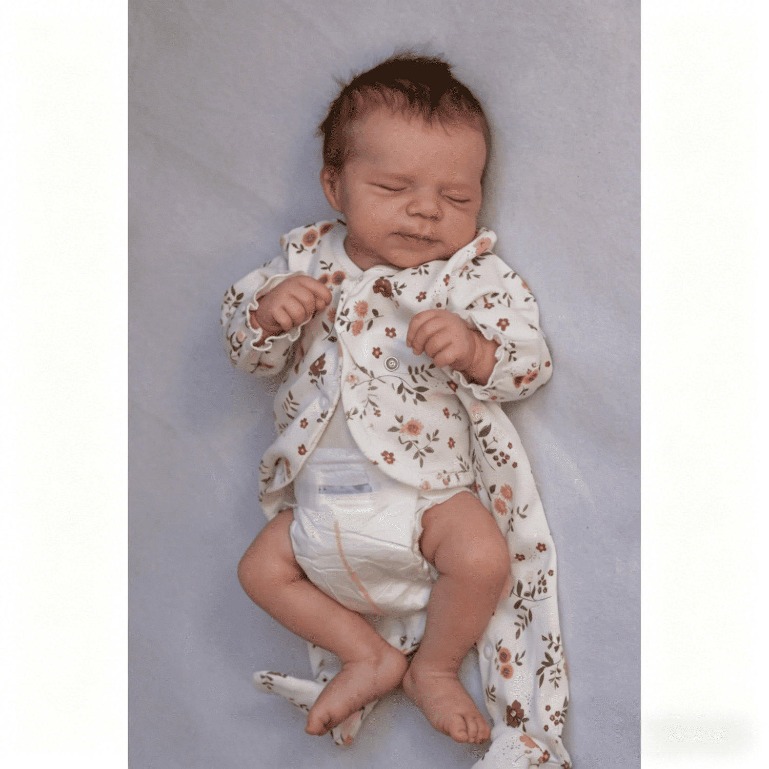 18 inch Lifelike Reborn Baby Dolls Full Body Silicone Sleeping Reborn Newborn Baby Realistic Girl Real Life Doll Toys for Gift for Kids 3+