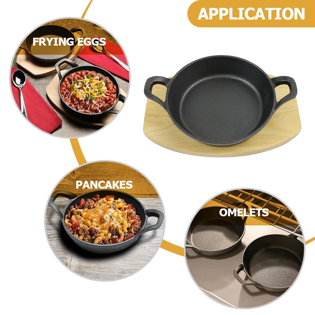 Soimiss 1Set Multi Function Frying Pan Safe Non Stick Pancake Pan for Daily Cooking
