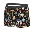 thumbnail image 2 of Balery Mushrooms and Autumn Leaves Men's Boxer Briefs, Soft and Breathable Cotton Underwear with nylon Waistband-Large, 2 of 9