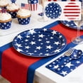 thumbnail image 7 of JHyouerji 10 Pcs 4th of July Plates Patriotic American Flag Party Supplies,Disposable Paper Plates for Memorial Day Independence Day Decorations Table Decor, 7 of 7