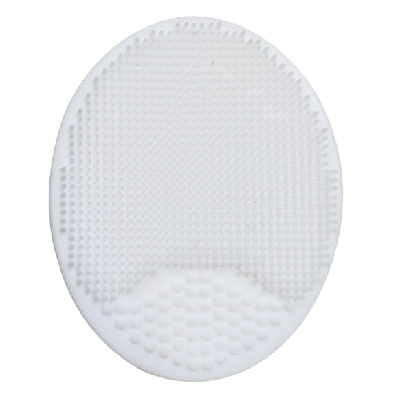 Silicone Face Cleanser and Body Scrubber Pad,Soft Cleansing Brush,Exfoliating Scrub Brush for Shower,Silicone Face Scrubber Exfoliator,Cleansing Brush Blackhead Pore Pad for Deep Cleaning,White