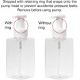 thumbnail image 3 of Foaming Soap Dispenser, Refillable Plastic Pump Bottles for Liquid Hand Soap, 15 oz. Clear Bottle with White Pump, 2-Pack, 3 of 3