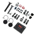 thumbnail image 4 of Condenser Microphone Kit, Live Sound Card Set BP1048B2 Chip Colorful LED Lighting Noise Reduction with Rotating Stand Earphones for Studio, 4 of 7