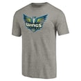 thumbnail image 2 of Men's Gray Dallas Wings Distressed Team Tri-Blend T-Shirt, 2 of 3
