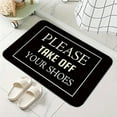Entrance Door Carpet, Funny Sayings Understated Decorative Door Carpet