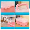 thumbnail image 4 of Multifunctional Household Portable Plastic Large Capacity 2/3 Layers Makeup Hairpin Organizer Jewelry Organizer Nail Art Box Storage Box BLUE 2 LAYERS, 4 of 8