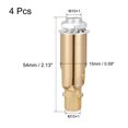 thumbnail image 2 of Uxcell Sloped Ceiling Adapter 180 Degree Swivel M10 Thread Champagne Gold 4 Pack, 2 of 5