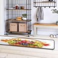 thumbnail image 5 of SKYSONIC 2X6 Feet Apples Autumn Leaves Runner Rug with Rubber Backing, Fruit Basket Non Slip Entryway Rug Runner Washable Soft Area Rug Carpet for Hallway Bedroom Kitchen Decor, 5 of 6