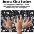 thumbnail image 4 of Long?Mouse?Pad Black Keyboard Mat, Big Mouse Pads Large Mousepad XXL Mats, Gaming Desk Pad Non-Slip Rubber Base, 35.4 X 15.7 inch for Work/Game/Office/Home Skeletons Dancing at A Party, 4 of 5