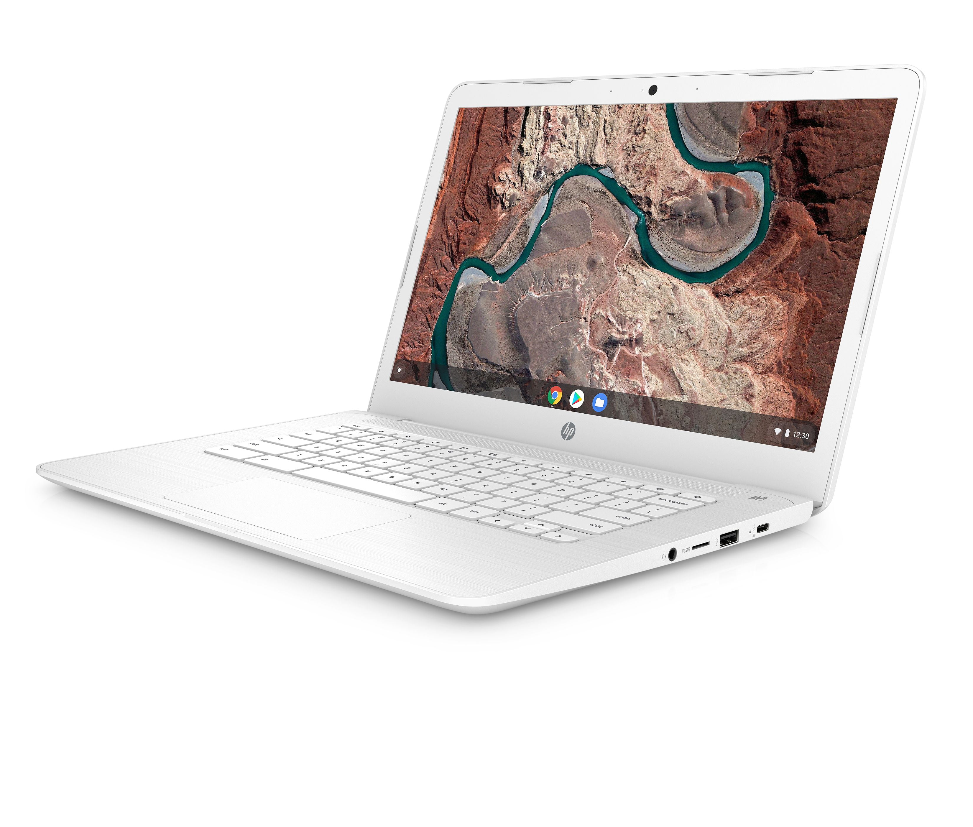 Free Shipping! HP 14-db0050nr Snow White Chromebook, 14
