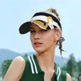 thumbnail image 6 of Xecao Gold Flamingo for Adult Sun Cap offers versatile sun protection with adjustable Velcro for a secure fit., 6 of 8