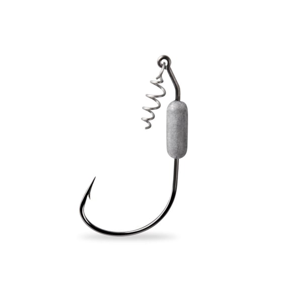 Mustad Power Lock Plus 28º Weighted Wide Gap Hook #4/0 Black Nickel 3PK