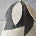 thumbnail image 2 of Jiibva Wool Felt Sauna Hat Cap - Russian Sauna Hair Protector Cap Banya Hat For Men And Women, 2 of 7