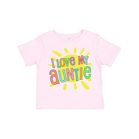 

Inktastic I Love My Auntie- Sun and Rainbow Letters Gift Toddler Boy or Toddler Girl T-Shirt