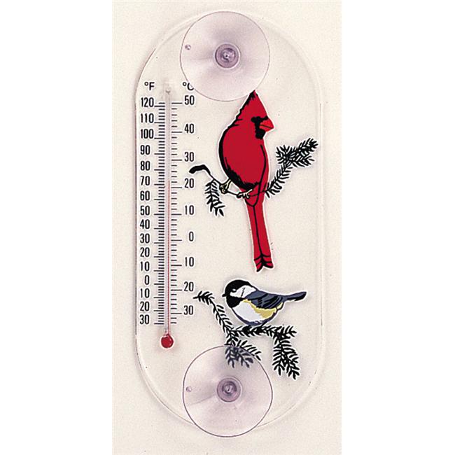Aspects CardinalChickadee Window Thermometer