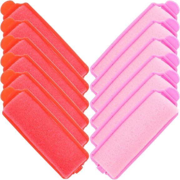 UPOUART 24Pcs Hair Styling Curler Yellow Sponge Smooth Surface Safe for Bangs and Tails