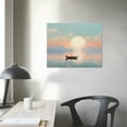 thumbnail image 3 of COMIO Canvas Wall Art Sailboat Sailing Under The Full Moon Canvas Print Artwork Boat Over The Sea Wall Art Paintings Modern Picture Print Unframed for Living Room Dinning Room Bedroom Bathroom Home, 3 of 4