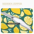 cartoon Lemon leaves print Leather Throw Pillow Covers, Pillow Covers
