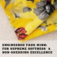 thumbnail image 2 of DaDa Bedding Vibrant Tropical Hummingbird Throw Blanket - Sunny Yellow Fleece Bright Super Soft Faux Mink for Sofa or Couch - Cozy & Lightweight - Sunshine Yellow Hummingbirds, 2 of 7
