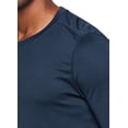 thumbnail image 2 of RBX Active Men's Long Sleeve Textured Crewneck Quick Dry Performance Top, 2 of 4