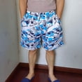 thumbnail image 1 of Pantalones cortos de playa para hombre, de secado rápido, de cinco puntos, para deportes, surf, pantalones casuales para hombre, 1 of 6