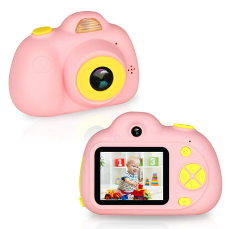 Kids Camera for 3-10 Year Old Children 1080P HD Rechargeable Digital Child Camcorder Shockproof Selfie Mini Camera with Soft Silicone Shell and 2 Inch Screen for Kids,