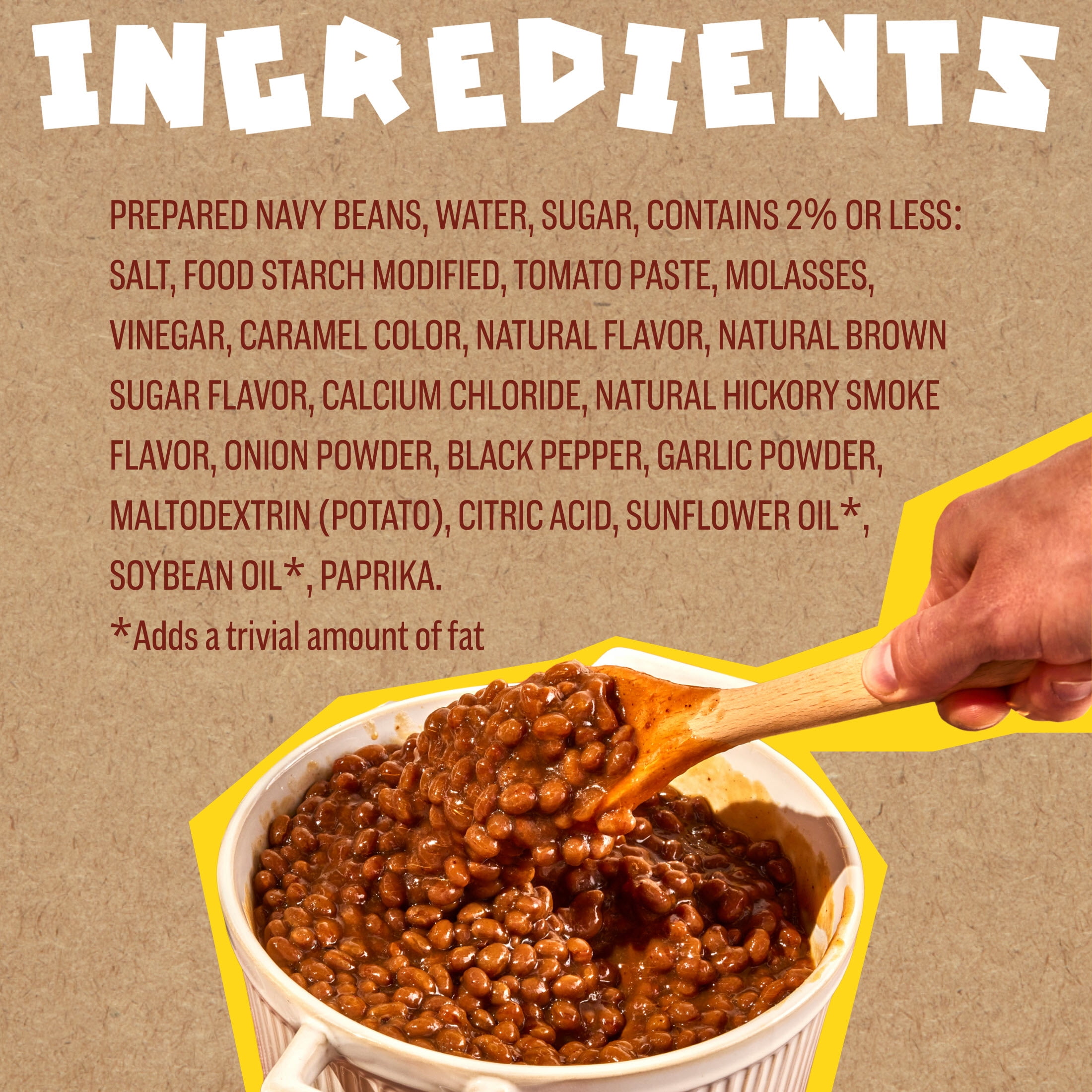 (5 pack) Saucy Spoon Sweet Hickory Baked Beans, Canned Beans, 28 oz Can