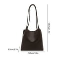 thumbnail image 5 of Coffee Brown Women's 2025 Spring Fashion Casual Shoulder Tote Bag - Large-Capacity for Work Commutes & Daily Leisure, 5 of 6