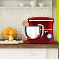 thumbnail image 4 of Costway 6.3Qt Tilt-Head Food Stand Mixer 6 Speed 660W w/Dough Hook, Whisk & Beater Red, 4 of 10