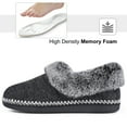 thumbnail image 6 of EverFoams Ladies' Luxury Wool Memory Foam Slippers with Fluffy Faux Fur Collar and Indoor Outdoor Sole, 6 of 6