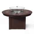 thumbnail image 6 of WestinTrends Helios 47" Modern Outdoor 55,000 BTU Patio Propane Round Fire Pit Table (Rocks Not Included), Dark Brown, 6 of 14