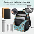 thumbnail image 5 of Bulopur Lovely Kids 17 Inch School Backpack, 4 Piece Capybara Print Bookbag with Lunch Bag, Water Bottle Sleeve and Pencil Case for Boys and Girls, 5 of 8
