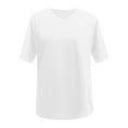 thumbnail image 3 of V Neck Short Sleeve Casual T Shirt for Women Solid Color Loose Fit Top Blank Women Workout Shirt Womens Womens Long Sleeve Athletic Shirt Top Women Summer Long Sleeve Tee Shirts for Women Solid, 3 of 3