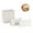 Gold, variant on Table Setting Cards,QZS Silver Portable Blank Name Cards for Table,Pack of 50 Durable Tent Cards for Bridal Shower,Birthday Party