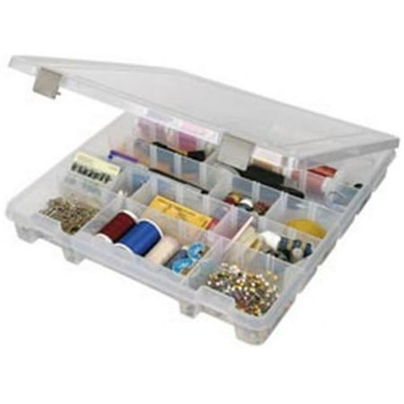 UPC: 0071617003234 | ArtBin 295294 ArtBin Super Satchel Slim 8-28 Compartments -15 in. x 14 in. x 2 in. Translucent