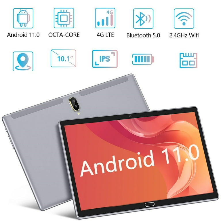 TEMLICOLO 2024 Newest 10.1 inch Android 11 Tablet, Octa-Core, Dual