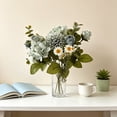 thumbnail image 5 of Mixed Artificial Flower Bouquet Faux, Silk Roses Floral Arrangement, Fall Seasonal Home Decor, Thanksgiving Table Centerpiece Wedding Party Decoration, 5 of 6