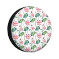 thumbnail image 1 of Fotbe Lotus Flower Funda de Llanta de Repuesto con Estampado, Engrosada, Ajuste Universal para Jeep, Remolque, RV, SUV, Camión-17 inch, 1 of 6
