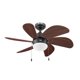 thumbnail image 1 of Coolfan Ventilador de Techo Modelo Tramontana | 30 Pulgadas (76 cm), 6 Aspas, Base para L&aacute;mpara E26 y Control de Cadena | Color Bronce, 1 of 8