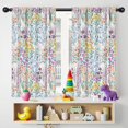 thumbnail image 5 of Blackout Kids Curtains,Pioneer Flower Floral Print Pattern Childrens Insulated Curtains Set Of 2,Bedroom Essentials,Toddler Room Decor 42"x54", 5 of 5