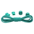 thumbnail image 2 of Santimon 2 Pairs No Tie Elastic Shoelace Unique Stylish Round Shoelace 39" Green, 2 of 6