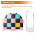 thumbnail image 4 of Yayeee Napkin Holder for Table Kitchen Paper Tissue Organization, Pink Checkered Pattern, 4 of 8