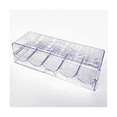 thumbnail image 3 of Clear Acrylic Poker Chip Rack with Cover/Casino Chip Tray with Lid, Holds 100 Chips Each, 3 of 7